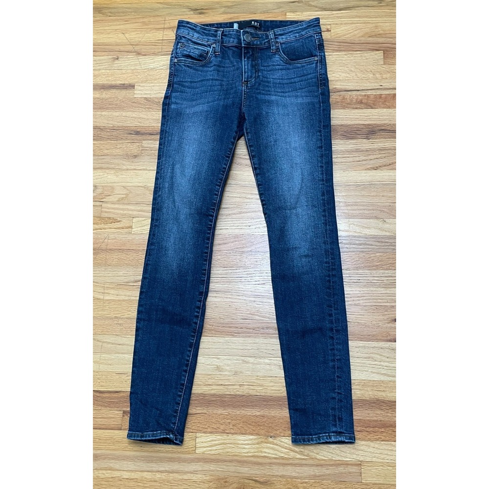 Kut From The Kloth Mia Toothpick Women's 0 Blue Jeans Denim Skinny Leg Stretch